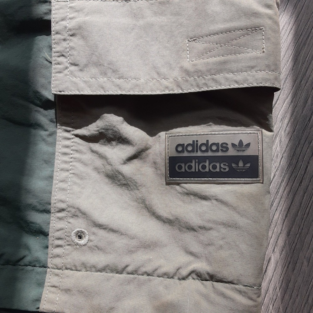 Adidas Originals Mens Convertible Cargo Track Pants Sage Green Zip Off XL - Picture 15 of 15